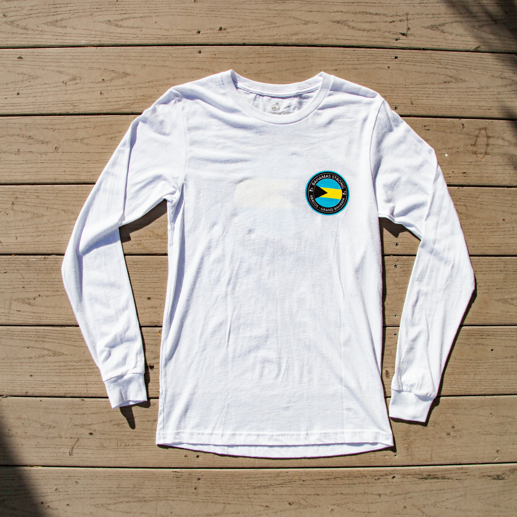 Island Water Sports Bahamas Strong Tee White L/S XS