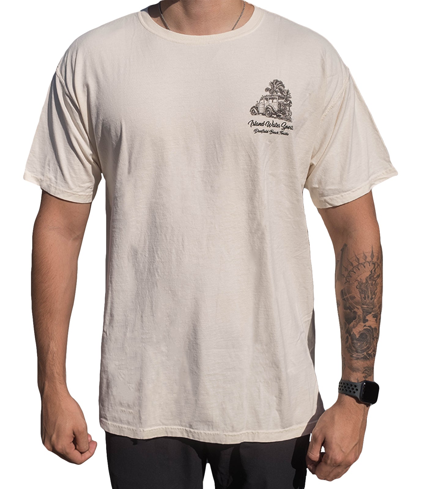 Island Water Sports Woody View SS Tee Partchment L