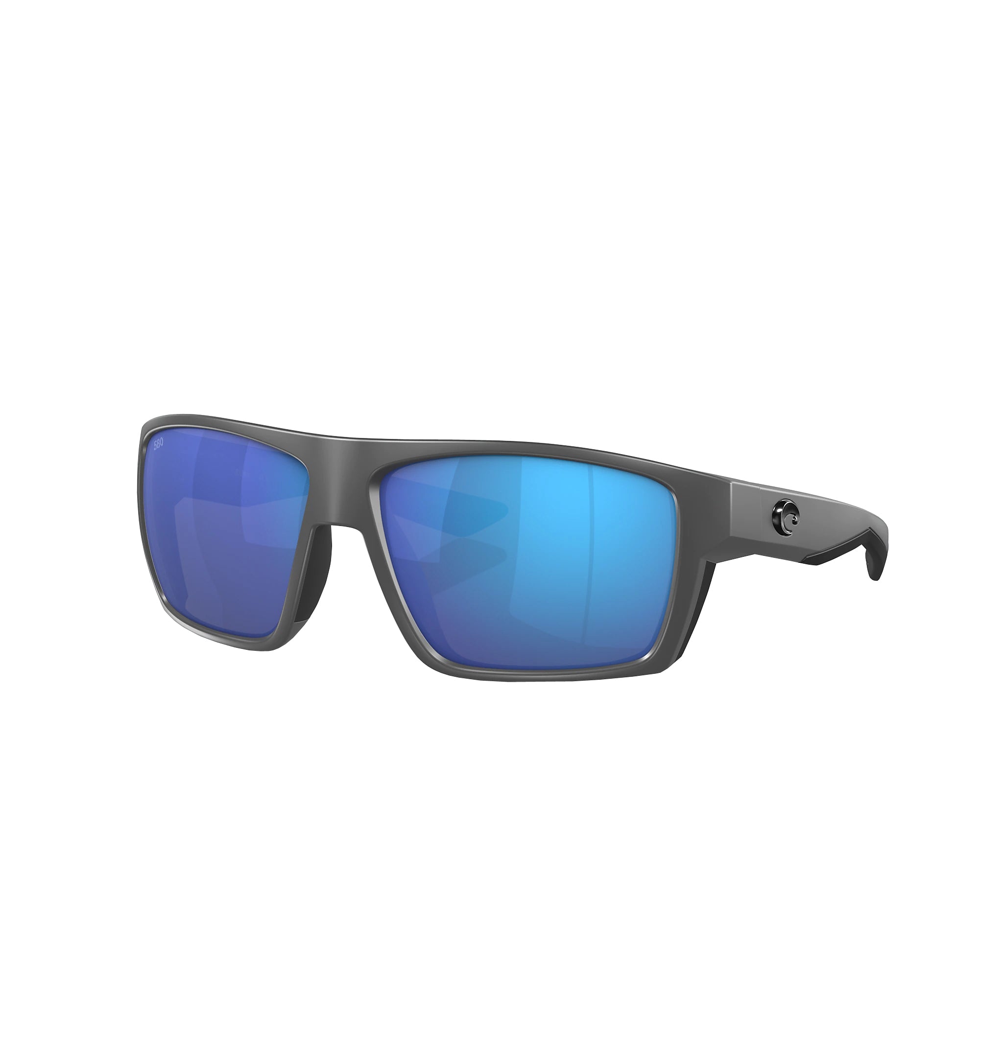Costa Del Mar Bloke Sunglasses Matte Grey Blue Mirror 580G