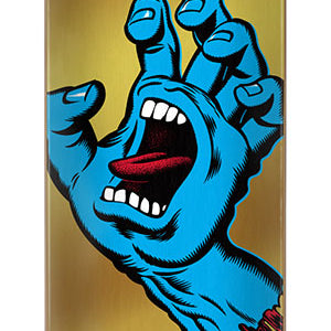 Santa Cruz Skateboards Screaming Hand Complete Metallic Gold 7.75"