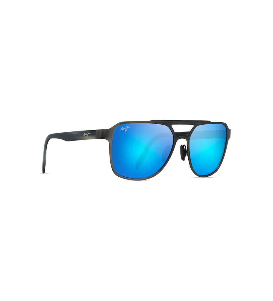 Maui Jim 2nd Reef Polarized Sunglasses BrushedDkGunmetal BlueHawaii