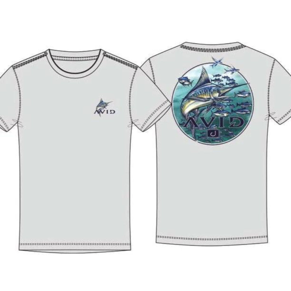 Avid Blue Water Bullie T-Shirt Silver XL