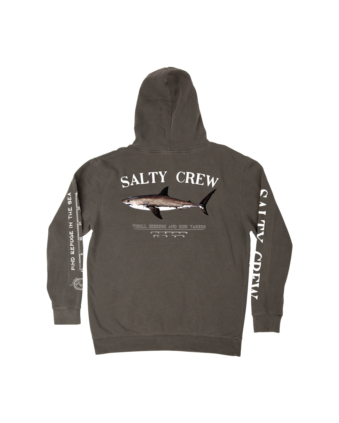 Salty Crew Bruce Hooded Fleece Charcoal XXL