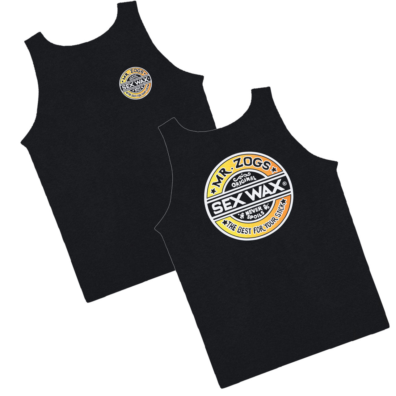 Sex Wax The Fade Mens Tank Top Black L