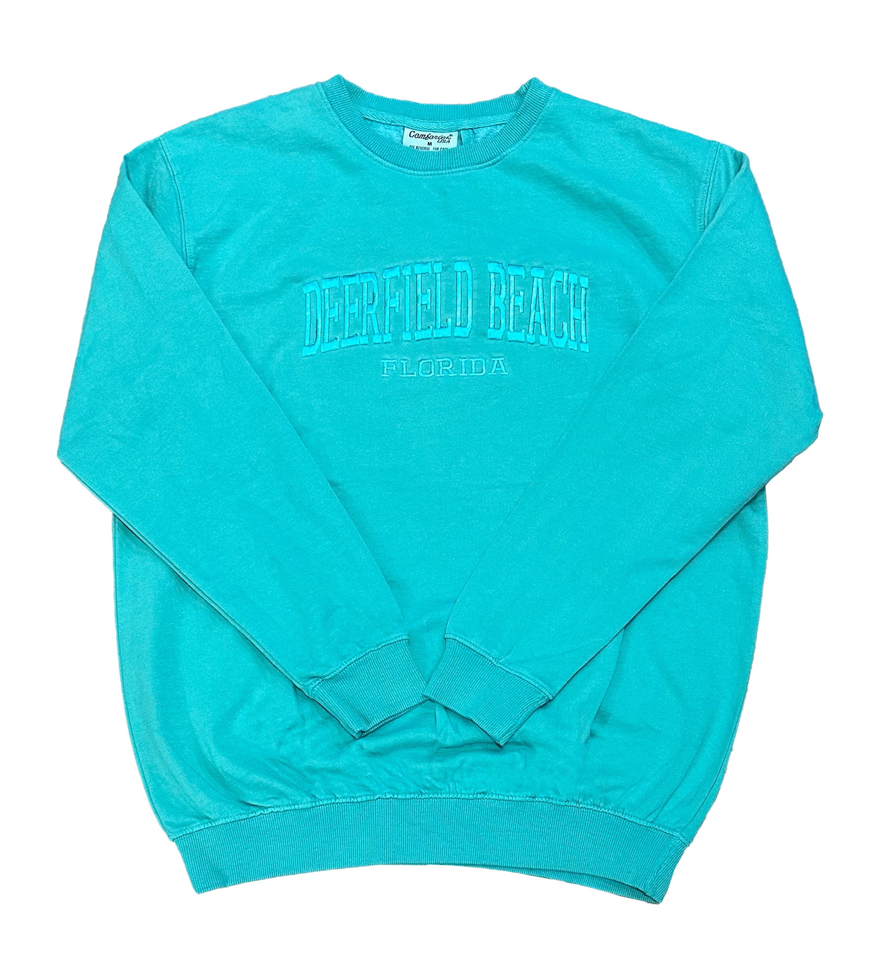IWS Deerfield Beach Cotton Crewneck Seafoam S