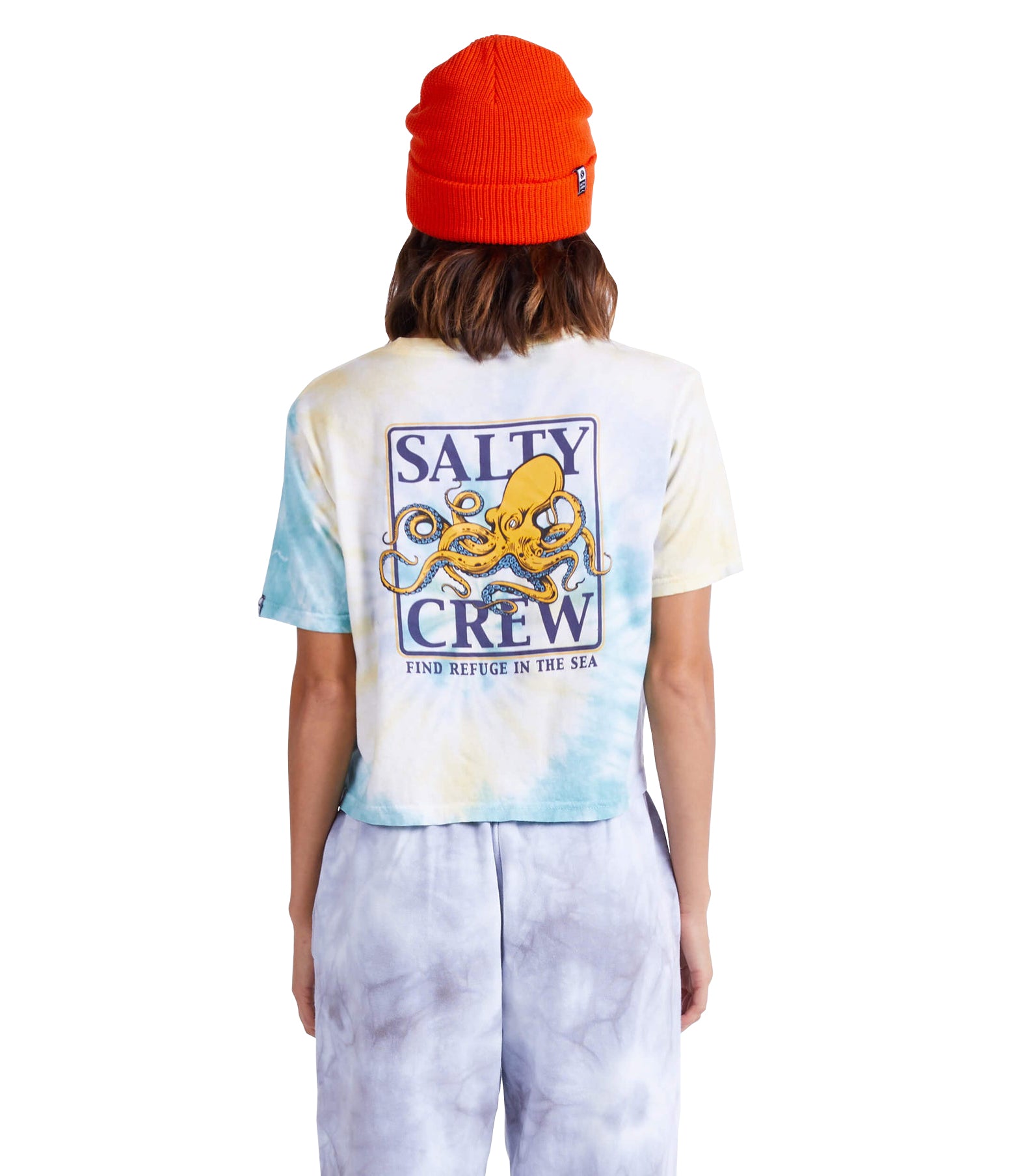 Salty Crew Ink Slinger Crop Boyfriend Tee