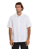 Quiksilver Waterman Tahiti Palms SS Woven WHT XXL