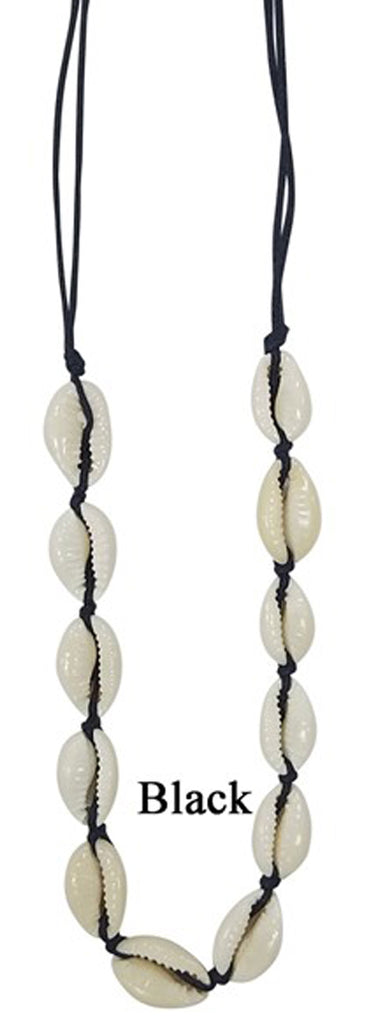 Wave & Palm 12 Cowrie Shell Necklace