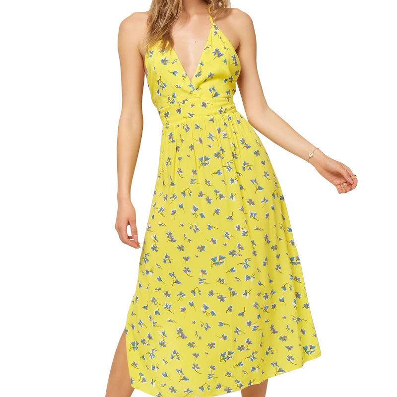 O'Neill Solistice Dress LMN-Yellow XS
