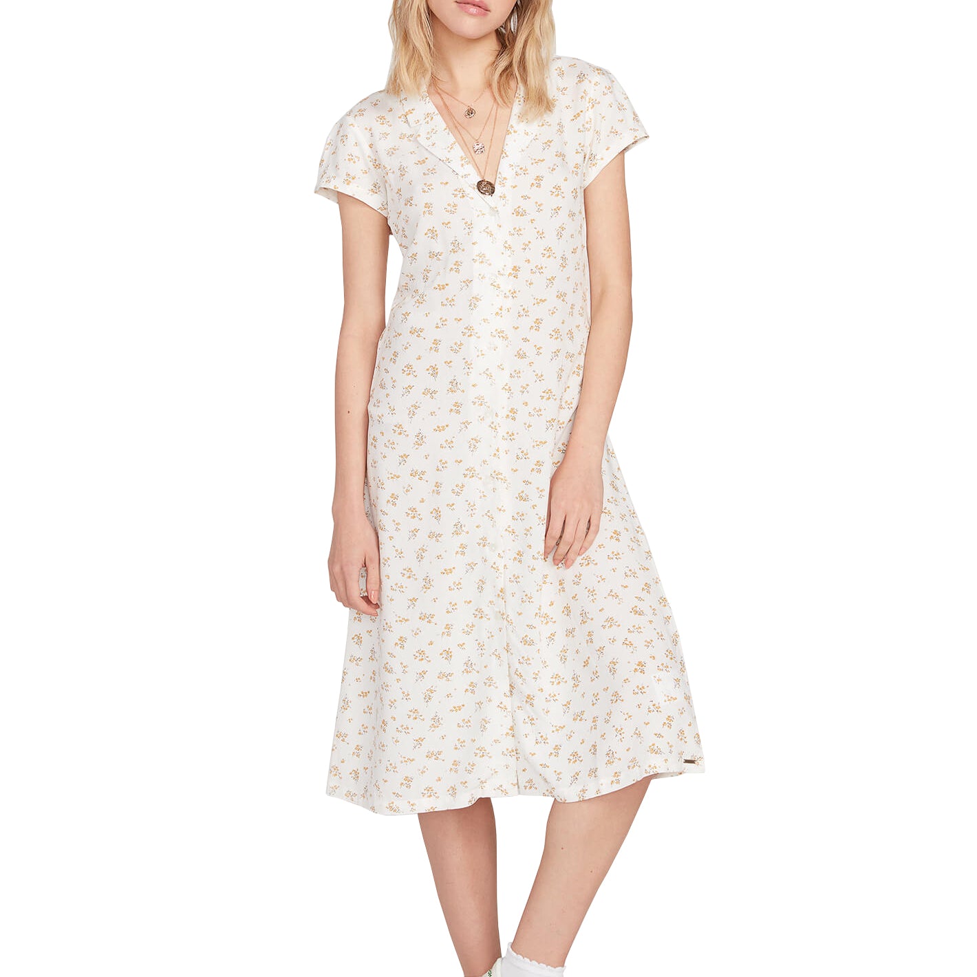 Volcom Read The Room Dress SWH-WHITE XS