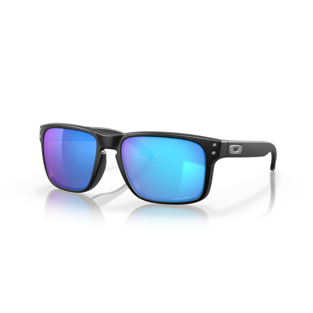 Oakley Holbrook Polarized Sunglasses BlackPrizmatic PrizmSapphire Square