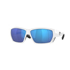Costa Del Mar Tuna Alley Sunglasses White Blue Mirror 580G
