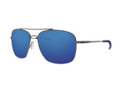 Costa Del Mar Canaveral Sunglasses Brushed Grey Blue Mirror 580P
