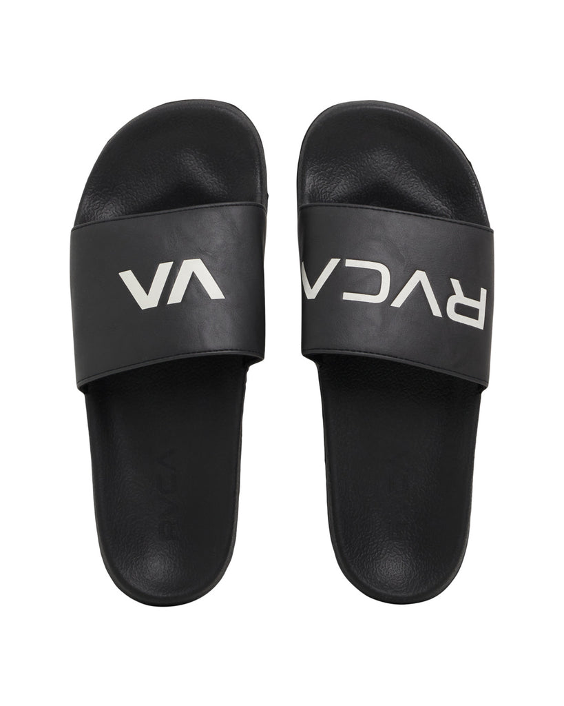 RVCA Sport Slide Mens Sandal BKW-Black-White 6