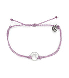 Puravida Silver Wave Bracelet Lavender OS