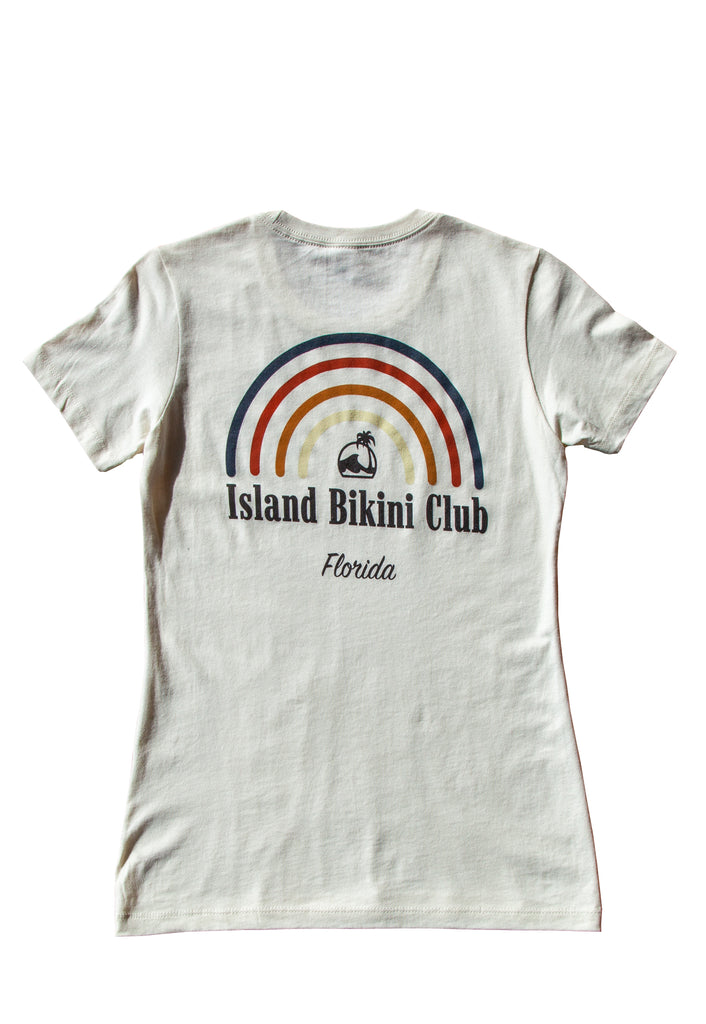 Island Bikini Club Rainbow Boyfriend SS Tee.