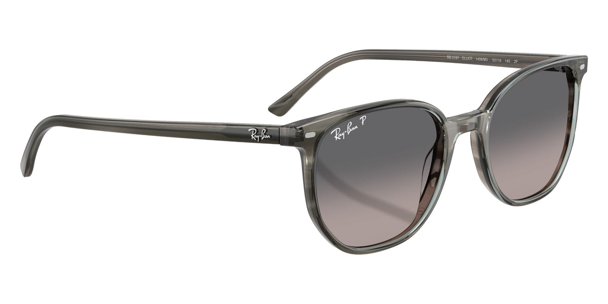 Ray Ban Elliot Polarized Sunglasses StripedGrey GreyGradient