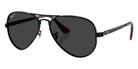Ray Ban Aviator Max Sunglasses  Black BlackPolar Aviator