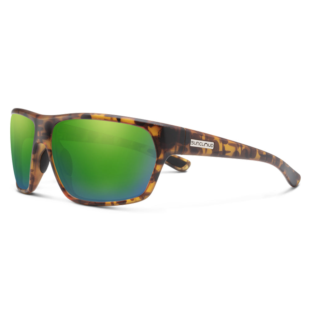 Sun Cloud Boone Polarized Sunglasses MatteTort GreenMirror