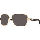 Costa Del Mar North Turn Sunglasses Rose-Gold Matte-Retro-Tort 580P
