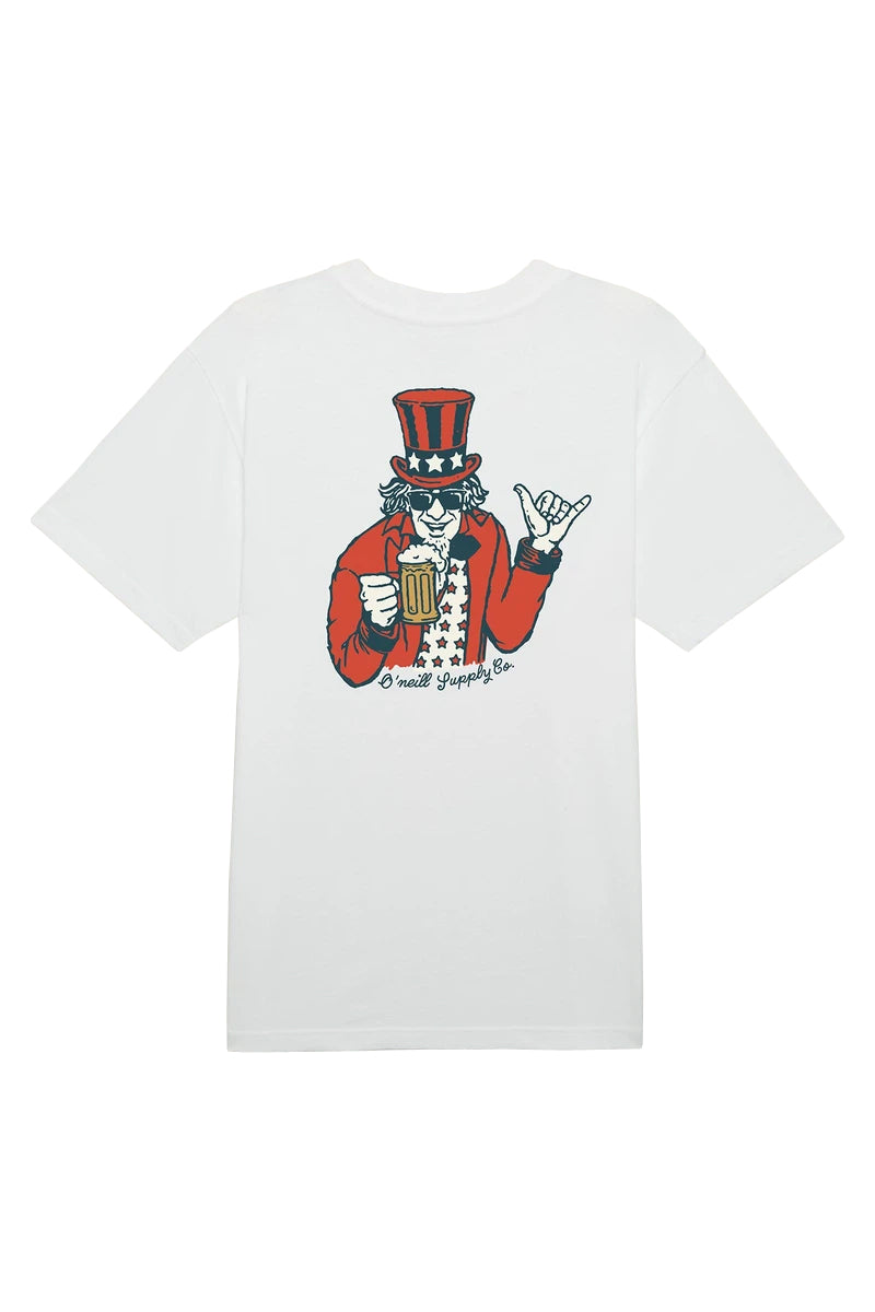 O'neill Uncle Sam tee White M