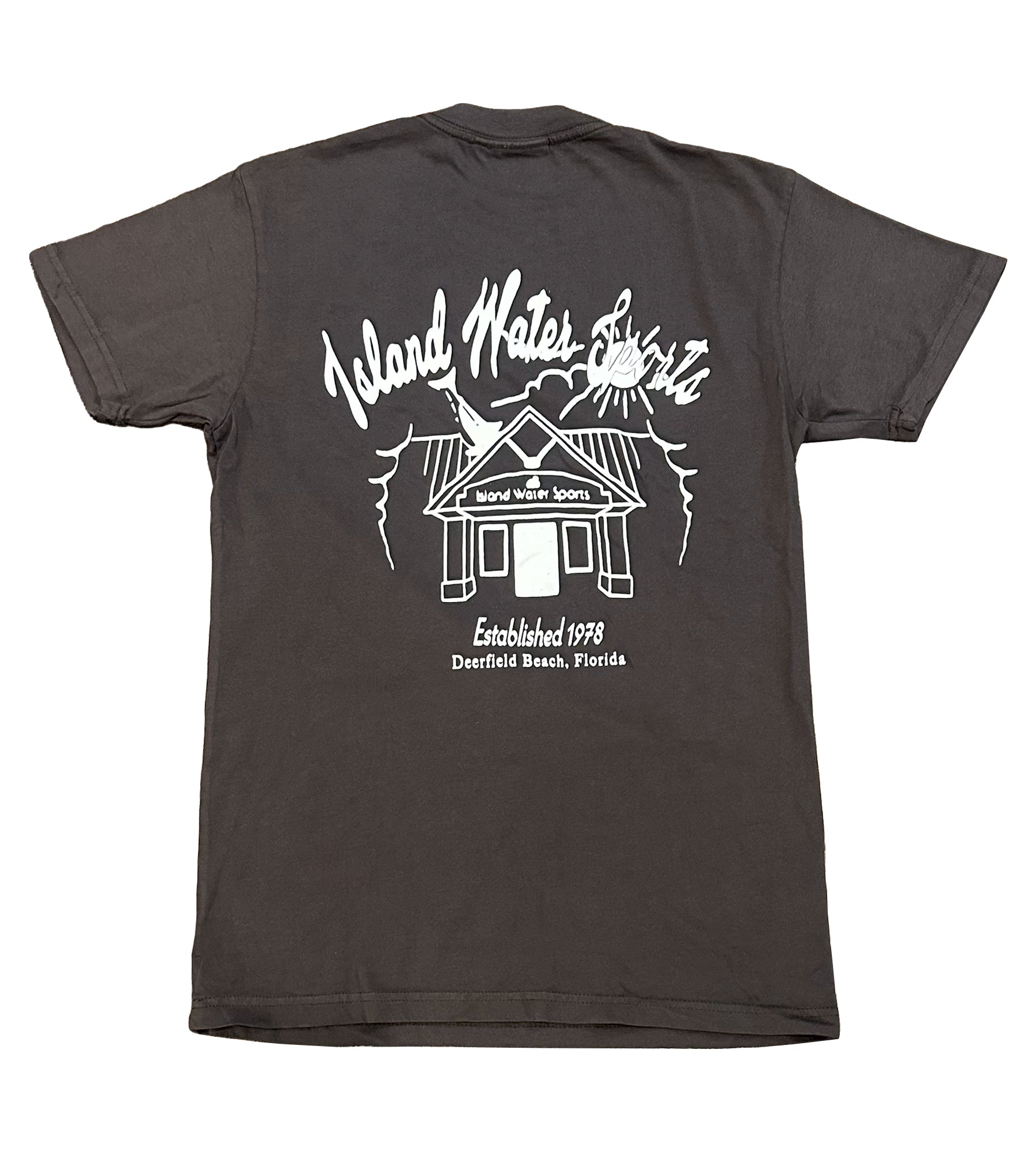 Island Water Sports The Shop SS Tee Charcoal XXL