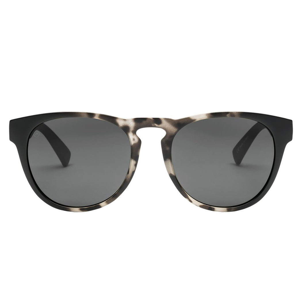 Electric Nashville Polarized Sunglasses Burnt  Tort Ohm-Grey Round