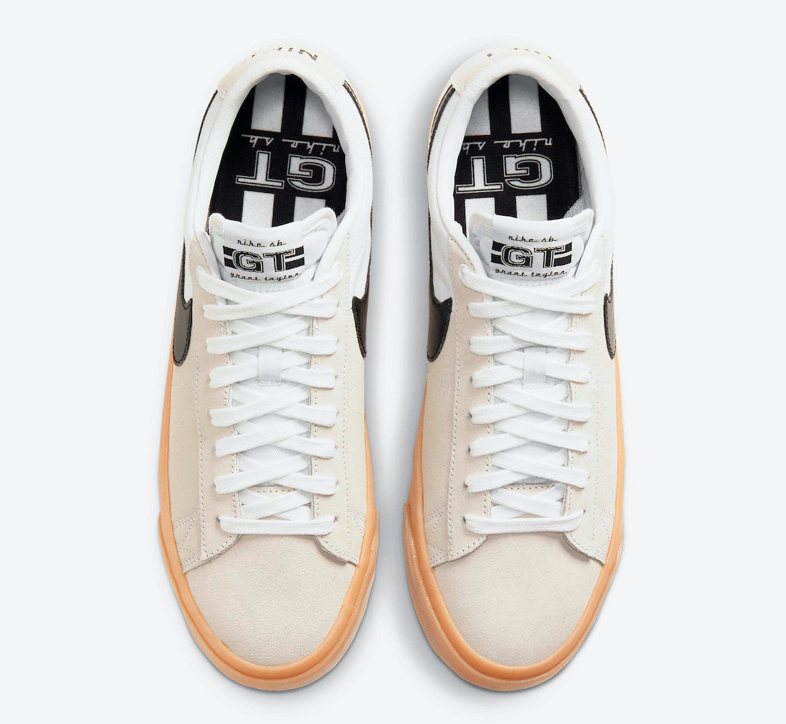Nike SB Zoom Blazer Low Pro GT 100-White/White/BLK 10