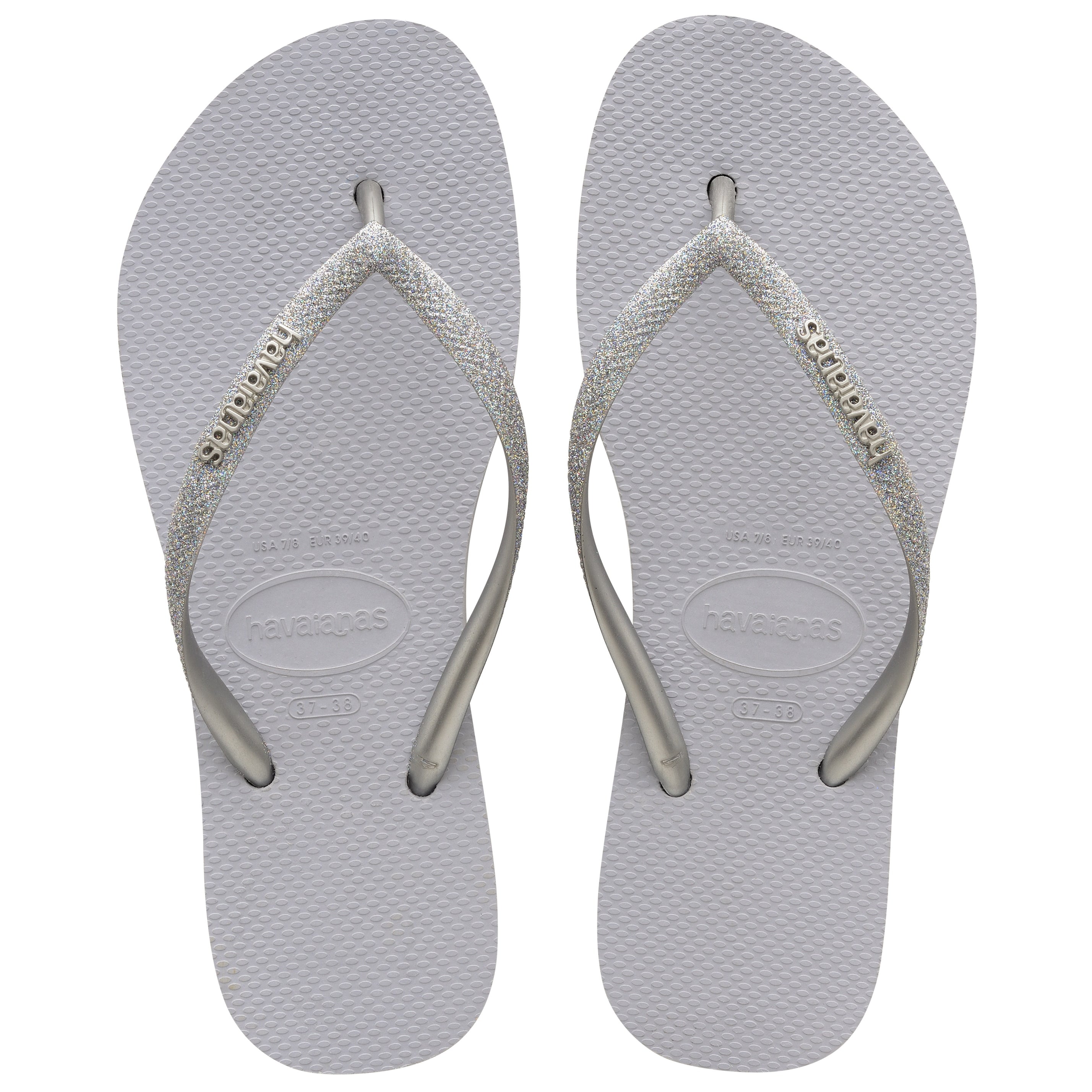 Havaianas Slim Flatform Sparkle Womens Sandal 3498-Ice Grey 6