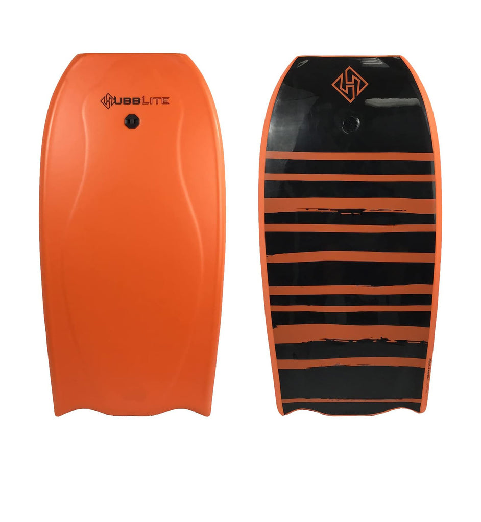 Hubboards Hubblite Bodyboard Orange-Orange-Black 33in