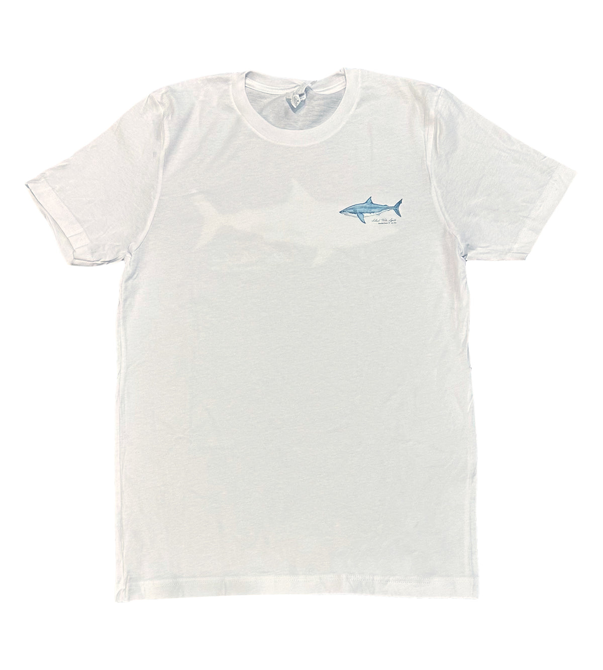 Island Water Sports Watercolor Shark S/S Tee White L