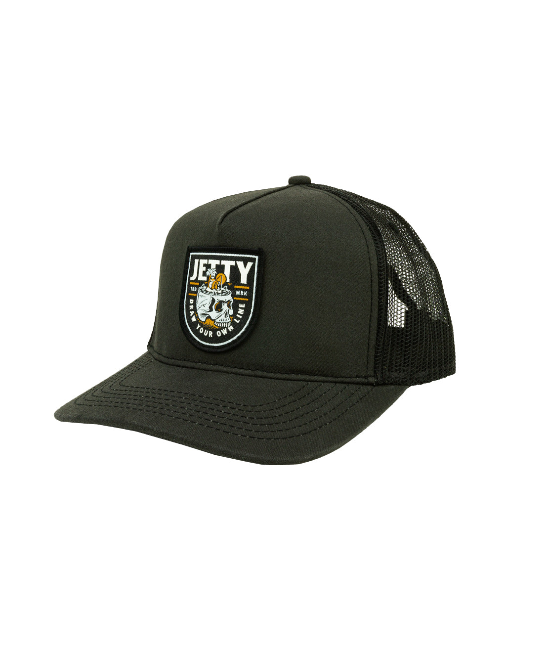 Jetty Stranded Trucker Hat Black OS