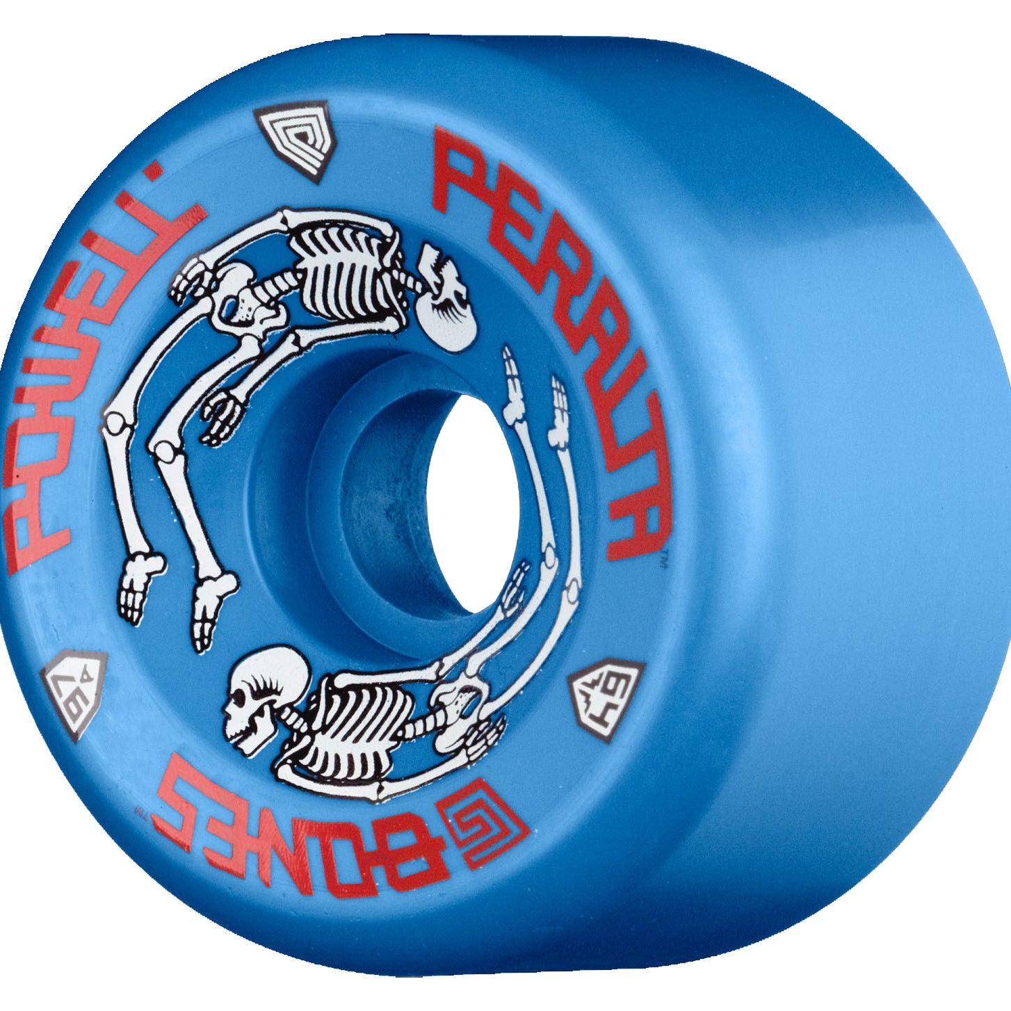 Powell Peralta G Bones Skateboard Wheels Blue 64mm