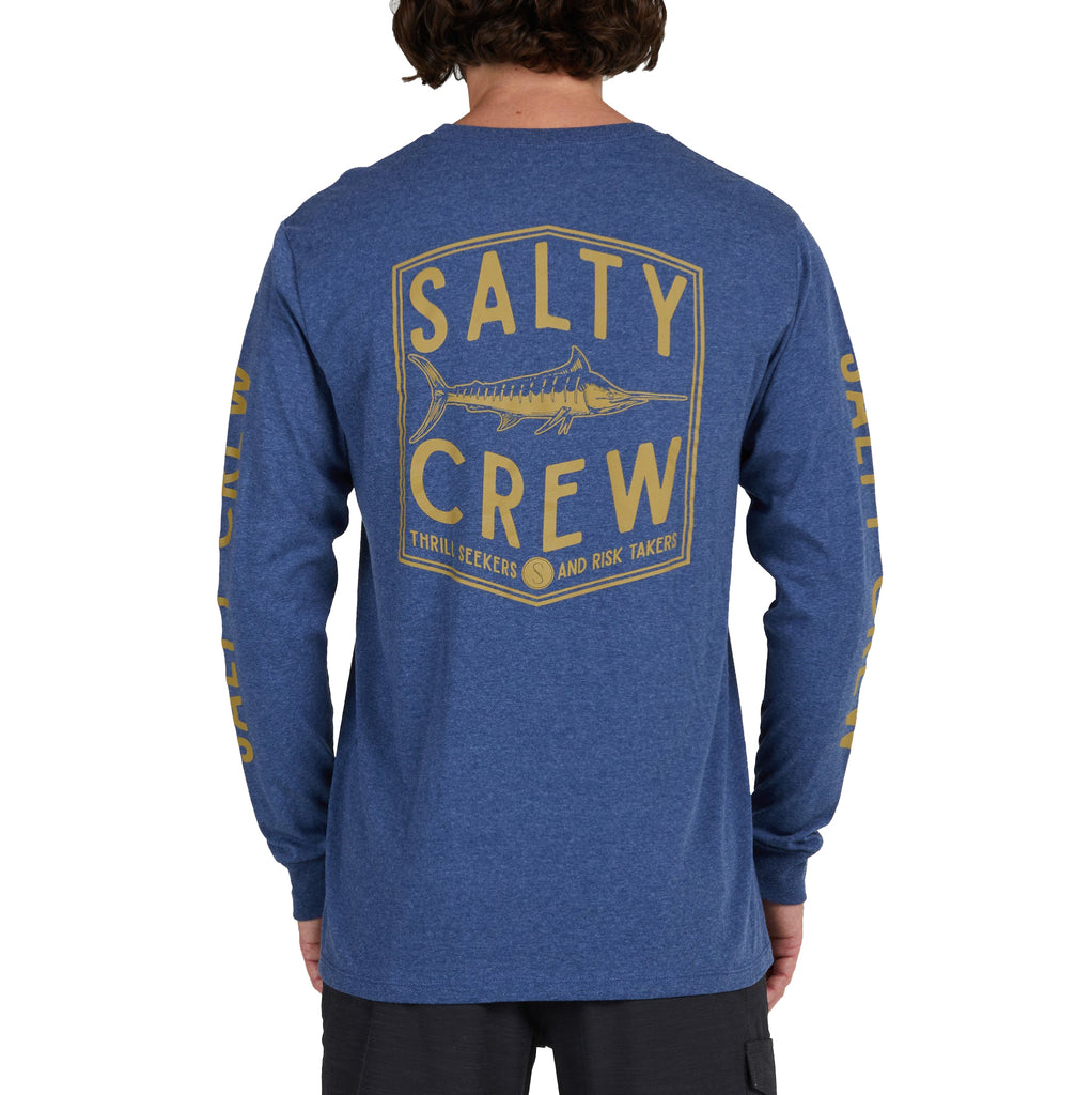 Salty Crew Fishery Standard L/S Tee Navy Heather XXL