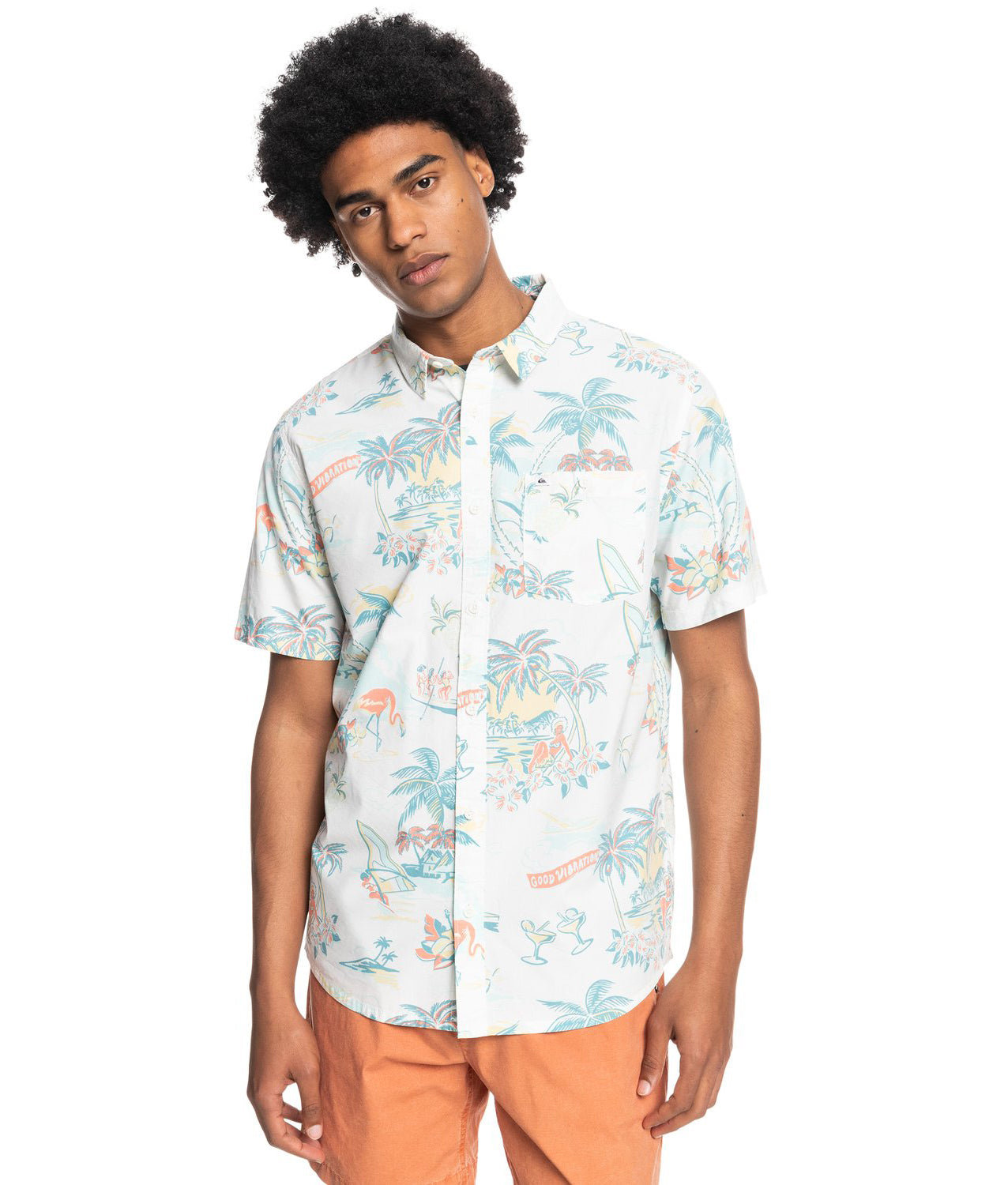 Quiksilver Hotel Paradiso SS Woven WCL6 XXL