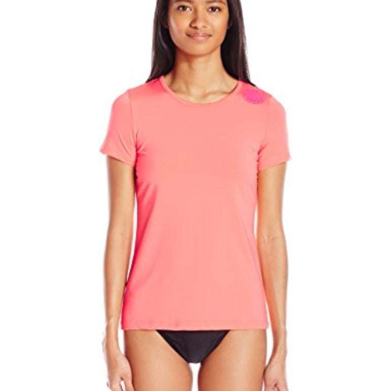 Rip Curl Whitewash S/S Loose Fit Womens Lycra Creamsicle/Coral (CRE) M