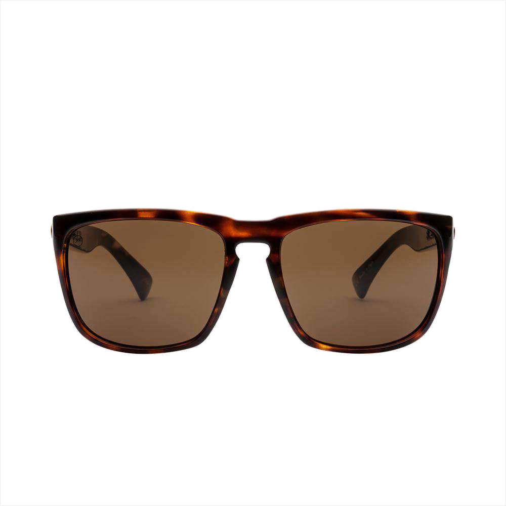 Electric Knoxville XL Polarized Sunglasses Gloss Tort Ohm Bronze Square