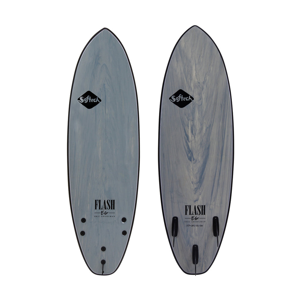 Softech Flash Eric Geiselman Soft Surfboard Grey Marble 5ft7in