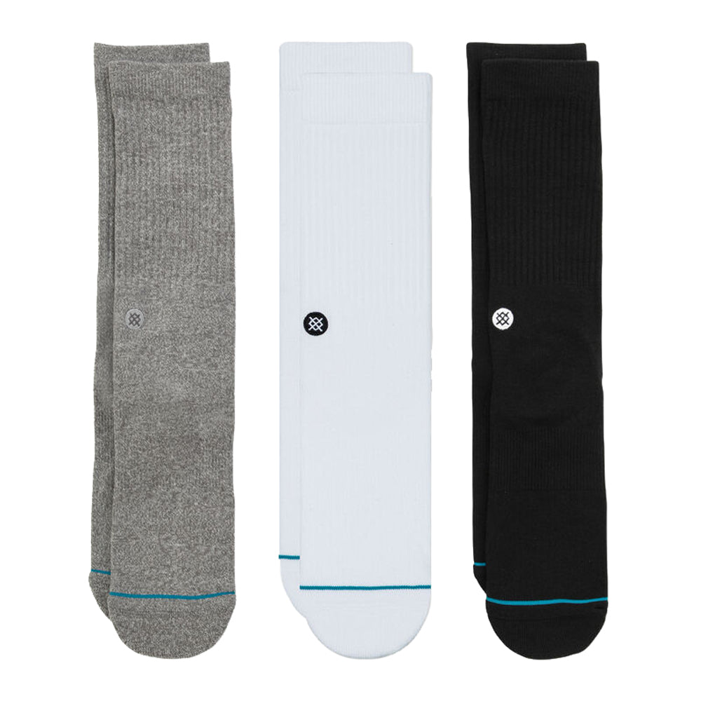 Stance Icon Mens Sock 3 Pack MUL L