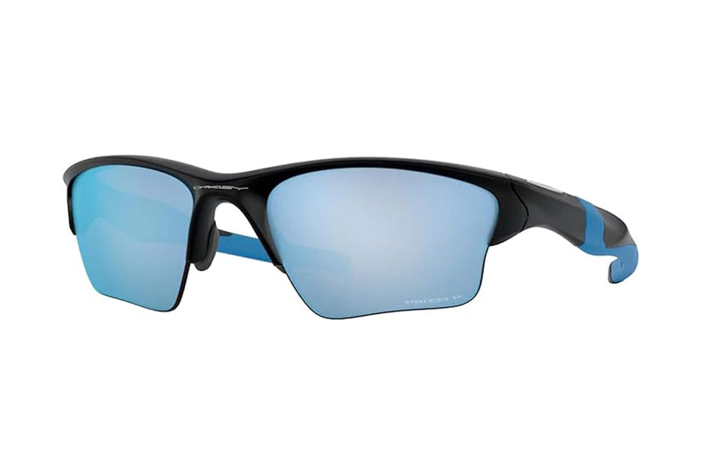 Oakley Half Jacket 2.0 XL Polarized Sunglasses MatteBlack PrizmDeepWater Poly