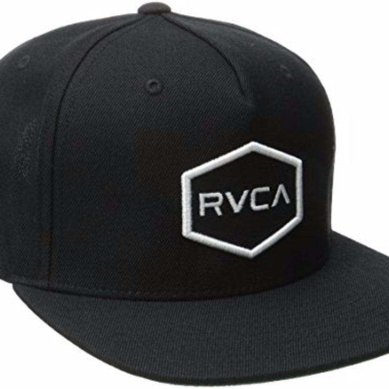 RVCA Common Wealth Snapback Hat Black-White O/S
