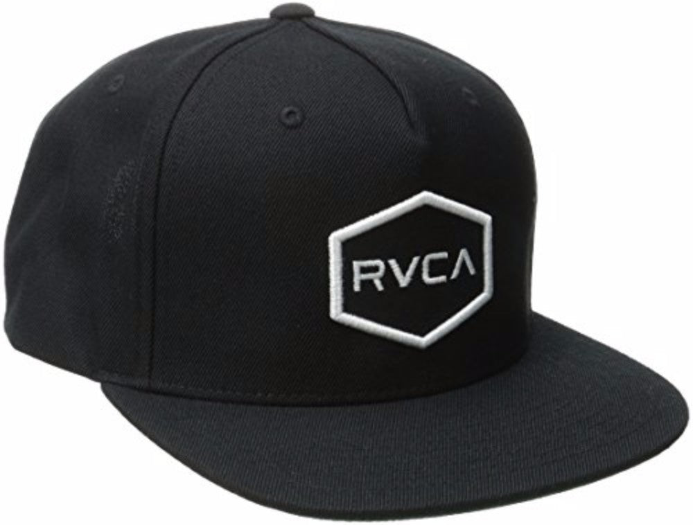 RVCA Common Wealth Snapback Hat Black-White O/S