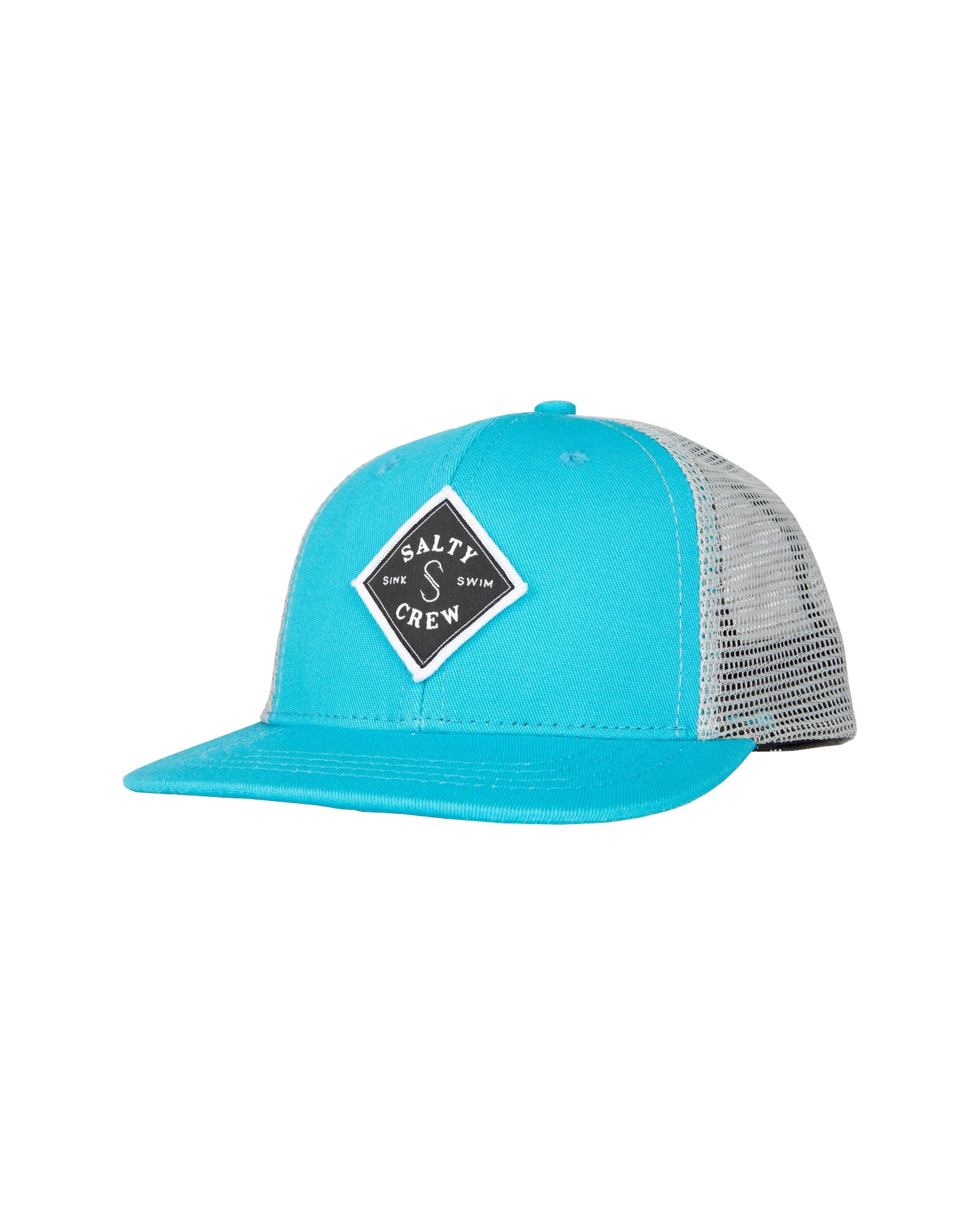 Salty Crew Sealine Boys Retro Trucker Hat Turquoise One Size