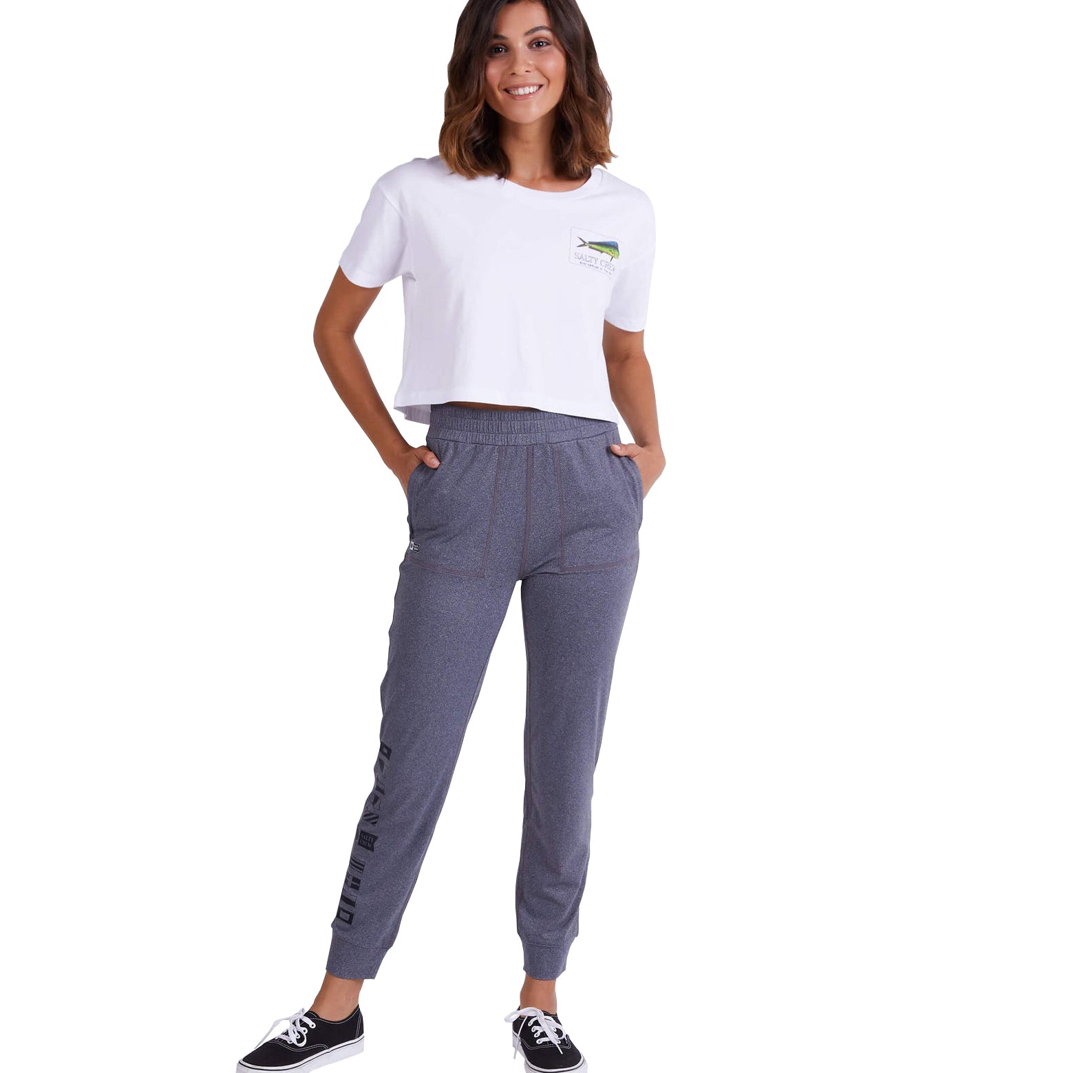 Salty Crew Womens Thrill Seekers Jogger Charcoal XS