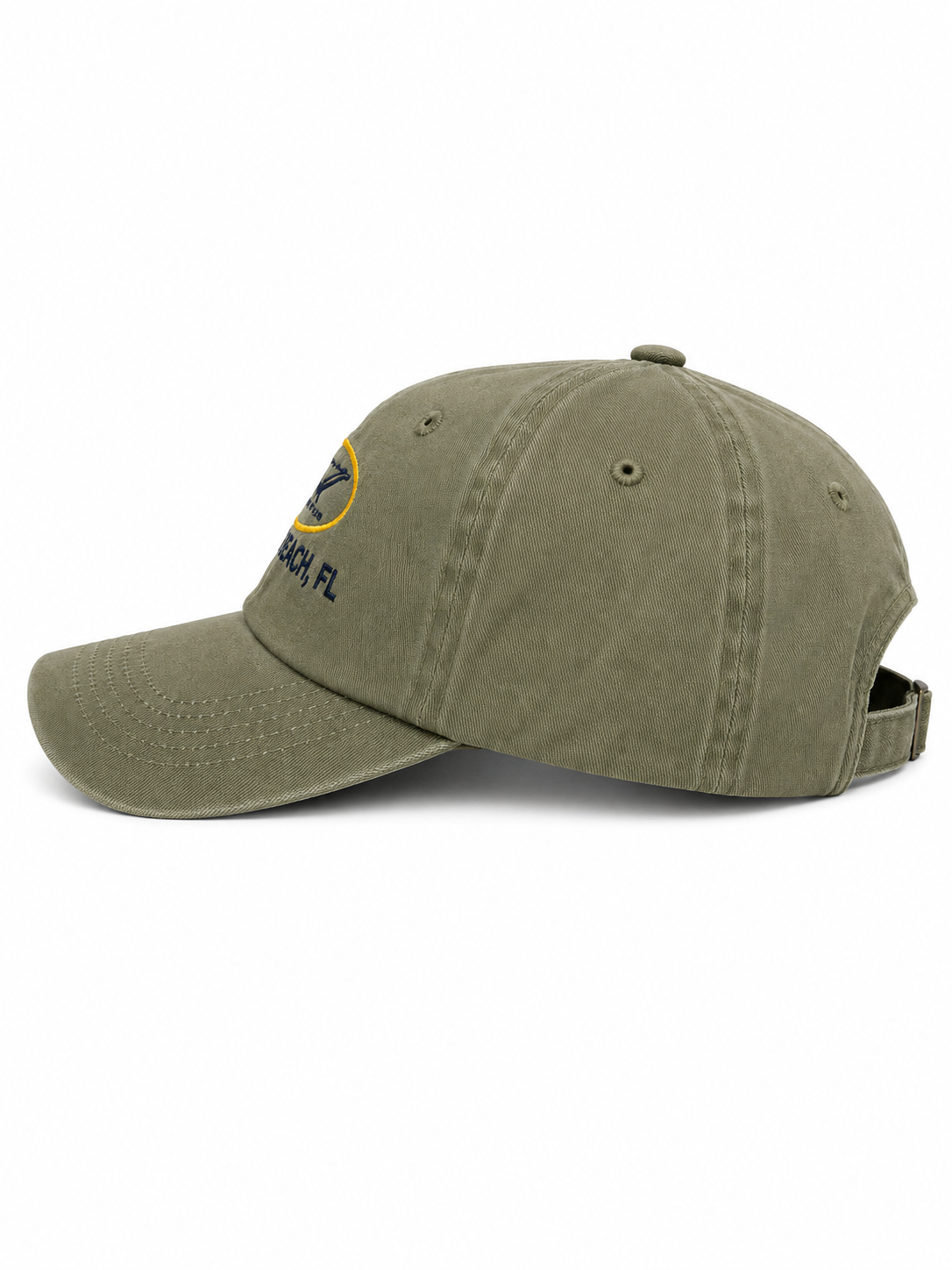 SA Shark Kids Hat KhakiNavy-Delray OS