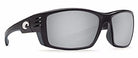 Costa Del Mar Cortez Sunglasses Shiny-Black Silver-Mirror 580P