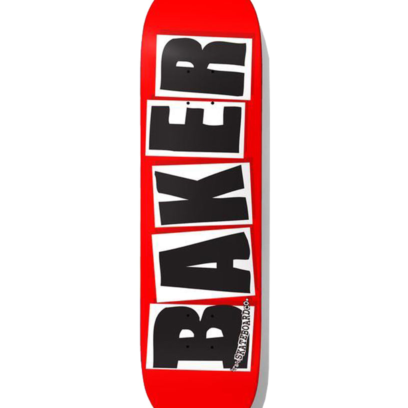 Baker Brand Logo Deck RED/BLK 8.38"