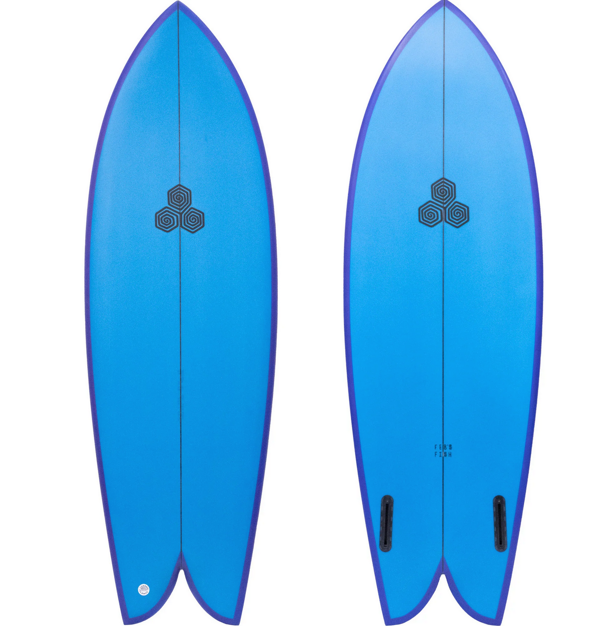 Channel Islands Surfboards Feb Fish Blue/Purple 5ft5in Futures