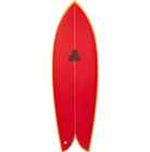 Channel Islands Surfboards Feb Fish Red/Yellow 5ft11in Futures
