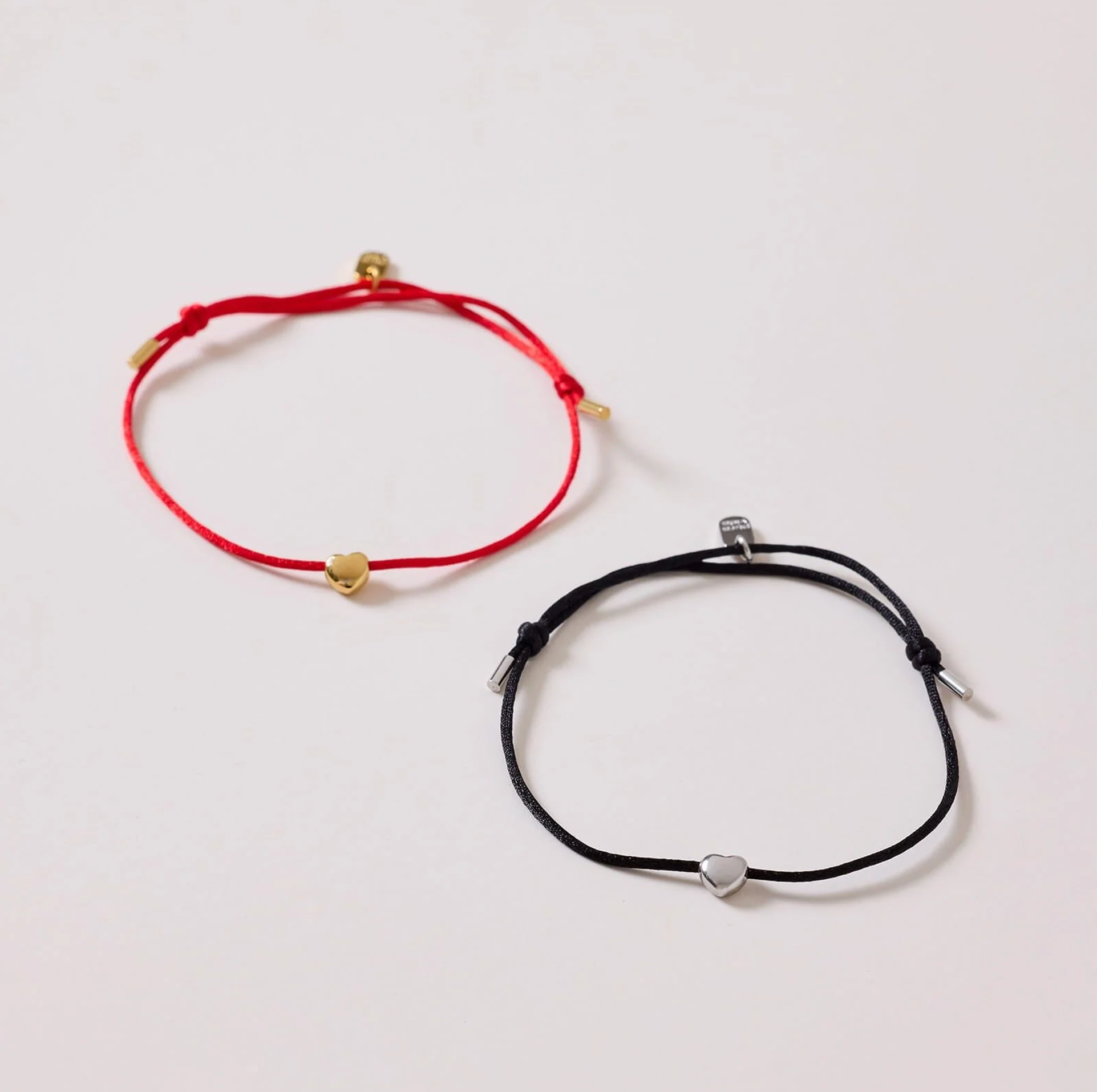 Pura Vida Lydia Charm with Heart Bracelet  Black